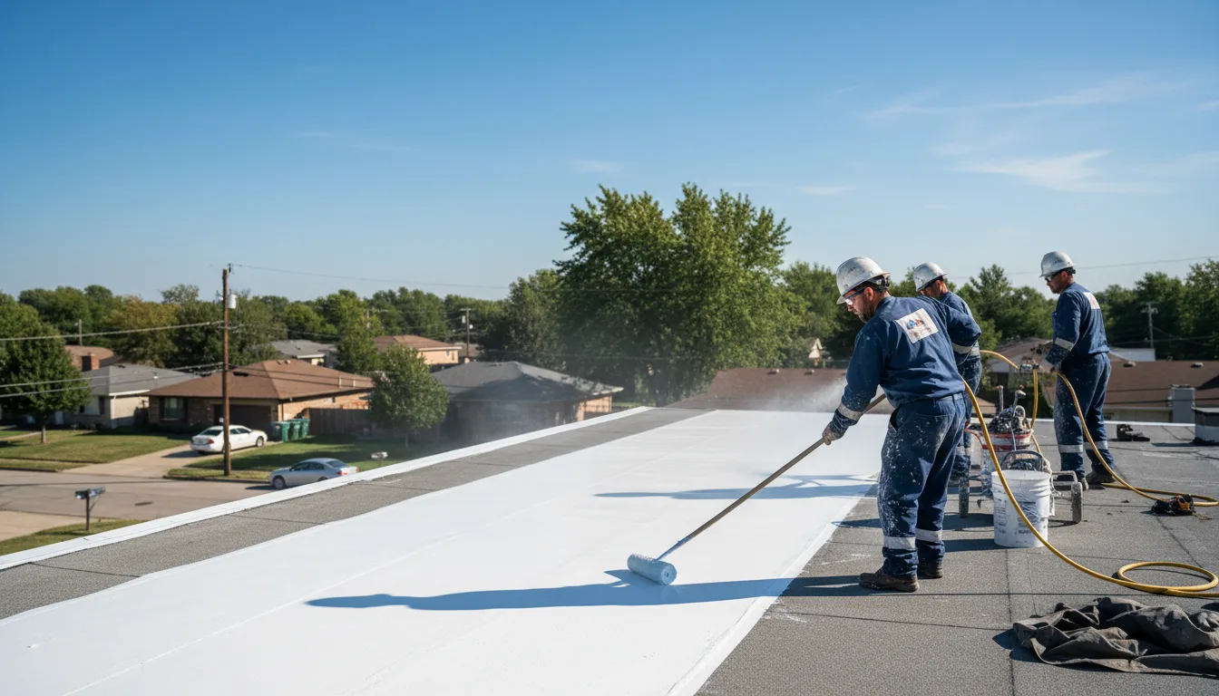 Commercial roof coating in Pulteney, NY near me